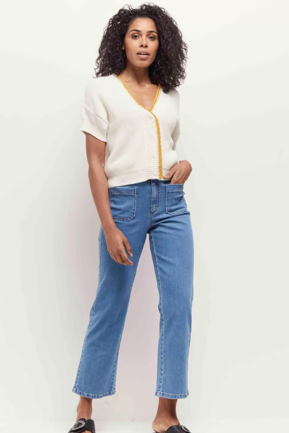 Women One Step Denims & Pants-The Wilona - Baby Blue Waterless Bootcut Jean